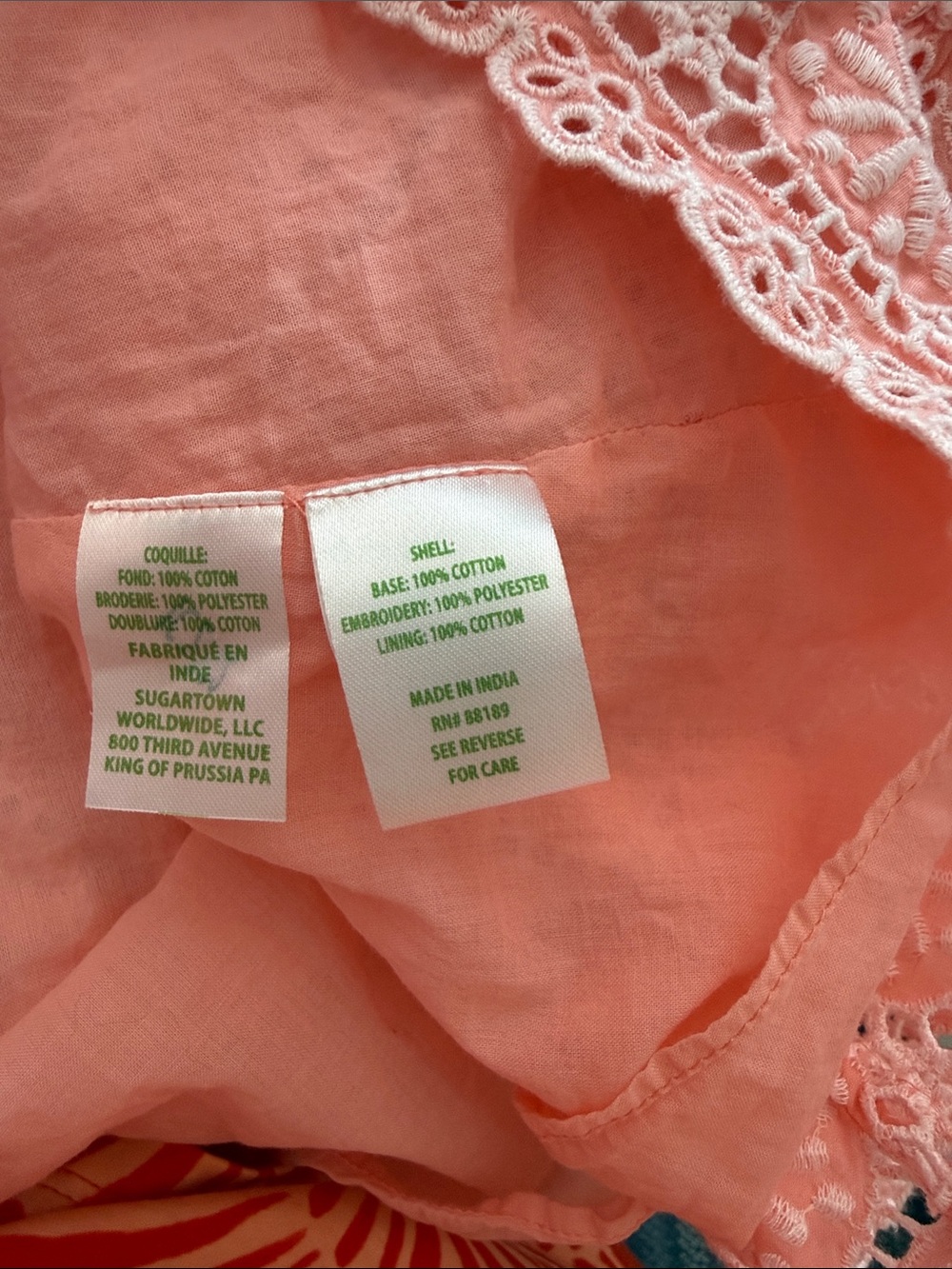 Lilly Pulitzer Coral Eyelet Tiered Midi Dress - Picture 5 of 5